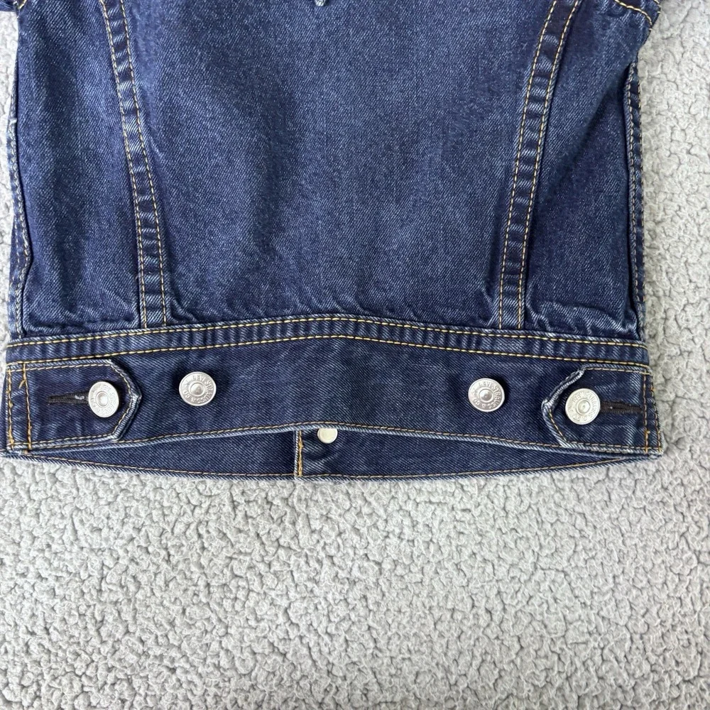 Levis Type 1 Iconic Denim Jacket Toddler 6 Blue Trucker Button Front Coat